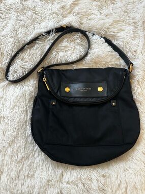 Marc Jacobs Preppy Natasha Nylon Black Crossbody Bag